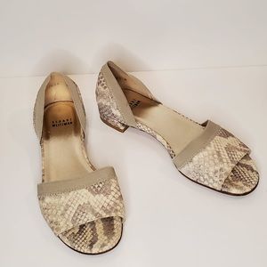 Stuart Weitzman Leather Sandals Flats US 6.5 M
